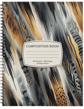 Load image into Gallery viewer, "Black & Bold" Handmade Subject Notebook