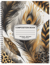 Load image into Gallery viewer, "Black & Bold" Handmade Subject Notebook