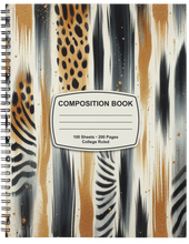 Load image into Gallery viewer, "Black & Bold" Handmade Subject Notebook