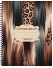 Load image into Gallery viewer, "Brown & Bold" Handmade Subject Notebook