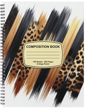 Load image into Gallery viewer, "Brown & Bold" Handmade Subject Notebook