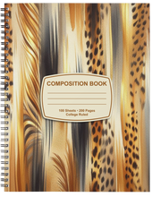 Load image into Gallery viewer, "Brown & Bold" Handmade Subject Notebook