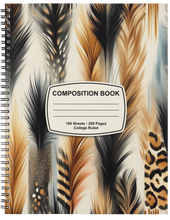 Load image into Gallery viewer, "Brown & Bold" Handmade Subject Notebook