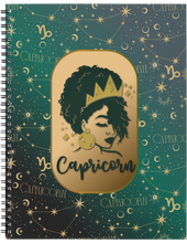 Load image into Gallery viewer, "Afro Zodiac" Handmade Subject Notebook