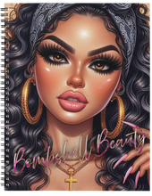 Load image into Gallery viewer, "Bombshell Beauty" Handmade Subject Notebook
