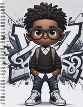 Load image into Gallery viewer, "The Cool Kids ~ Boys" Handmade Subject Notebook