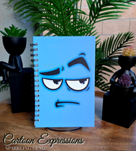 Load image into Gallery viewer, "Cartoon Expressions" Handmade Notebook