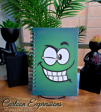 Load image into Gallery viewer, "Cartoon Expressions" Handmade Notebook