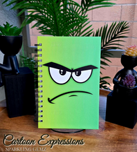 Load image into Gallery viewer, "Cartoon Expressions" Handmade Notebook