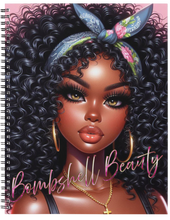 Load image into Gallery viewer, "Bombshell Beauty" Handmade Subject Notebook