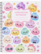 Load image into Gallery viewer, "Glitter Dumplings" Handmade Subject Notebook