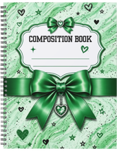 Load image into Gallery viewer, "Ribbon Composition Book" Handmade Subject Notebook