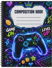 Load image into Gallery viewer, "Level Up" Handmade Subject Notebook