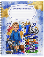 Load image into Gallery viewer, "I Am ~ Boys" Handmade Subject Notebook