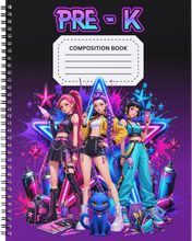 Load image into Gallery viewer, "Grade School K-Pop" Handmade Subject Notebook