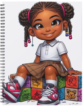 Load image into Gallery viewer, "The Cool Kids ~ Girls" Handmade Subject Notebook