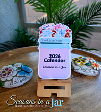 Load image into Gallery viewer, "Seasons in a Jar" Handmade Desk Calendar