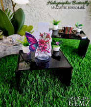 Load image into Gallery viewer, "Holographic Butterfly" Magnetic Bookmark