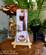 Load image into Gallery viewer, "Cafe in Paris" Decorative Bookmark