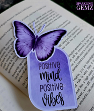 Load image into Gallery viewer, "Purple Butterfly Expressions" Decorative Bookmark