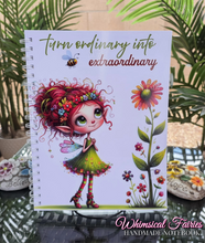 Load image into Gallery viewer, "Whimsical Fairy Love" Handmade Subject Notebook