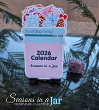 Load image into Gallery viewer, "Seasons in a Jar" Handmade Desk Calendar