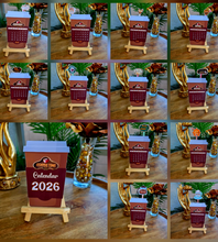 Load image into Gallery viewer, "Coffee Time" Handmade Desk Calendar