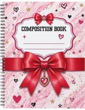 Load image into Gallery viewer, "Ribbon Composition Book" Handmade Subject Notebook