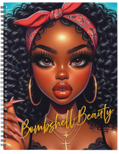 Load image into Gallery viewer, "Bombshell Beauty" Handmade Subject Notebook