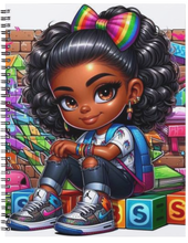 Load image into Gallery viewer, "The Cool Kids ~ Girls" Handmade Subject Notebook