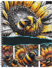 Load image into Gallery viewer, "The Bee Scene" Handmade Subject Notebook