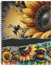 Load image into Gallery viewer, "The Bee Scene" Handmade Subject Notebook