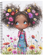 Load image into Gallery viewer, "Whimsical Girl" Handmade Subject Notebook