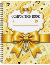 Load image into Gallery viewer, "Ribbon Composition Book" Handmade Subject Notebook