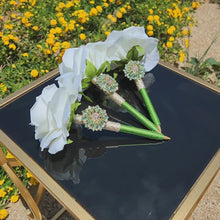 Load and play video in Gallery viewer, "Pele's Peridot" Faux Flower Pen