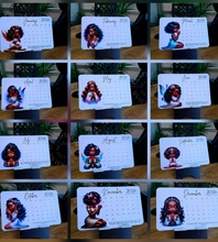 Load image into Gallery viewer, "Praying Cuties" Handmade Desk Calendar