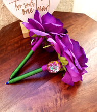 Load image into Gallery viewer, "The Mardi Gras" Faux Flower Pen