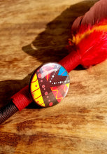 Load image into Gallery viewer, "Pride of Africa" African Pattern Faux Feather Pen