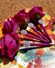 Load image into Gallery viewer, "Magenta Magick" Faux Flower Pen