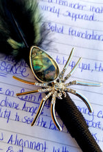 Load image into Gallery viewer, "Widow" Faux Feather Pen