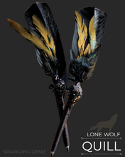 Load image into Gallery viewer, "Lone Wolf" Faux Feather Pen
