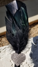 Load image into Gallery viewer, "Noir" Faux Feather Pen