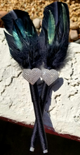 Load image into Gallery viewer, "Noir" Faux Feather Pen