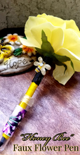 Load image into Gallery viewer, "Honey Bee" Faux Flower Pen