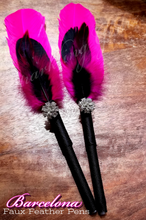 Load image into Gallery viewer, "Barcelona" Faux Feather Pen