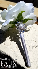Load image into Gallery viewer, "Champagne Bling" Faux Flower Pen