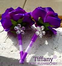 Load image into Gallery viewer, "Tiffany" Faux Flower Pen