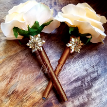 Load image into Gallery viewer, "Sweet as a Peach" Faux Flower Pen