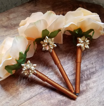 Load image into Gallery viewer, "Sweet as a Peach" Faux Flower Pen