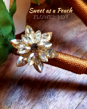 Load image into Gallery viewer, "Sweet as a Peach" Faux Flower Pen